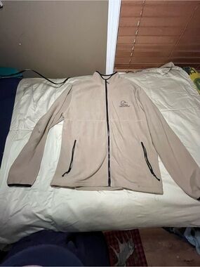 Outdoor Unlimited Men’s Lightweight Tan Fleece Jacket